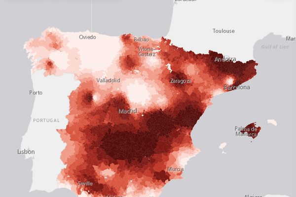 Cómo ha cambiado el clima de tu pueblo: vista del mapa