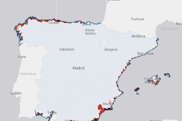 Deslinde de costas: vista del mapa