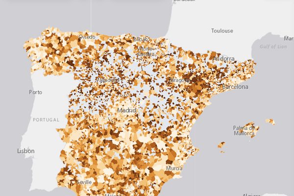De qué vive tu pueblo: vista del mapa