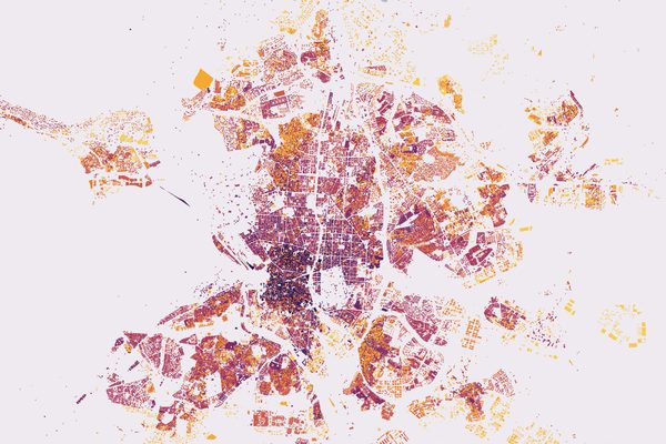 Edad de los edificios: vista del mapa