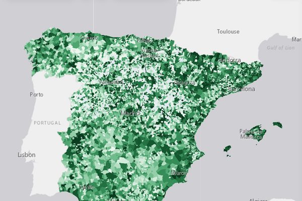 Pueblos que dan de comer: vista del mapa