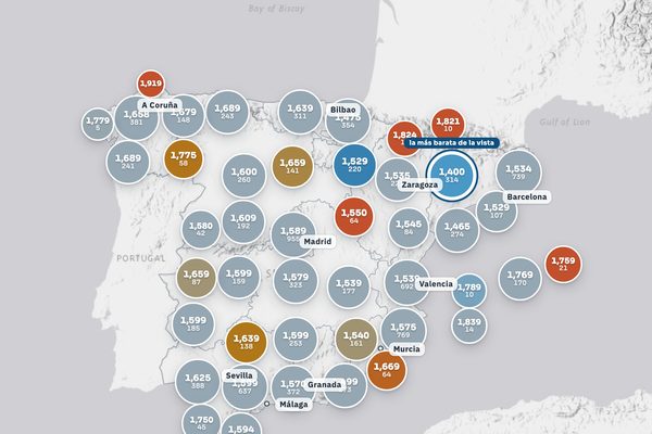 Gasolina más barata, hoy: vista del mapa