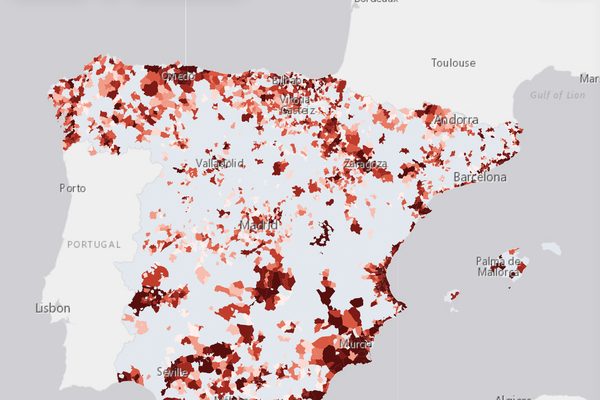 Zonas inundables: vista del mapa