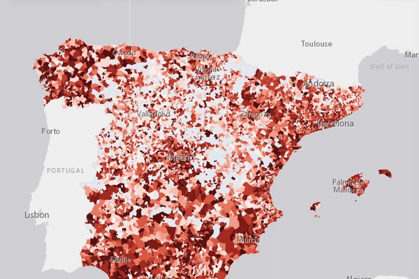 Cuánto tarda tu ayuntamiento en pagar: vista del mapa