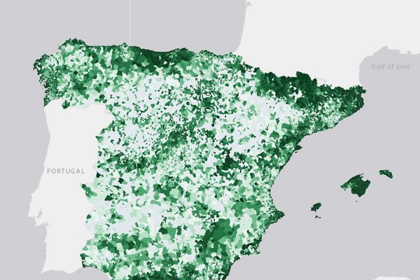 Pisos turísticos por barrio: vista del mapa