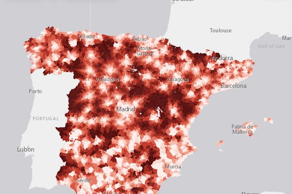 Hospitales y urgencias más cercanos: vista del mapa